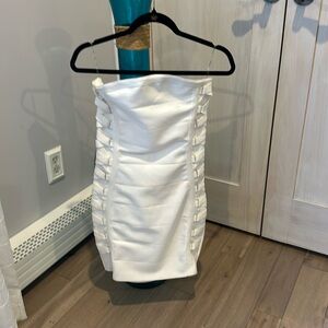 White stretch dress iris band size medium